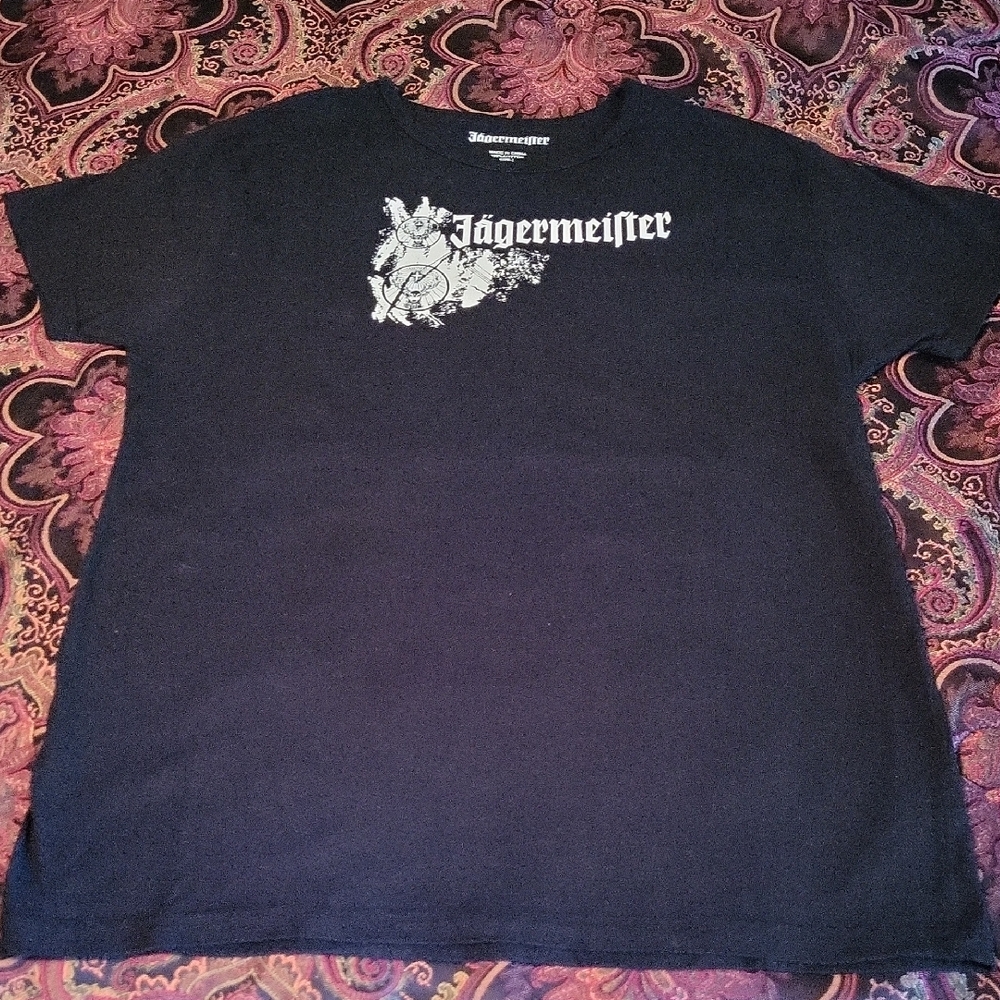 Jagermeister Black Short Sleeve Tee with Logo